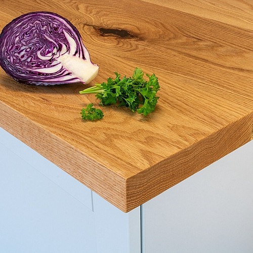 Oak worktop full - full, stave