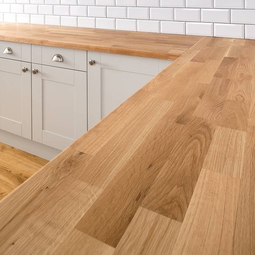 Kitchen worktop planked oak - kitchen,