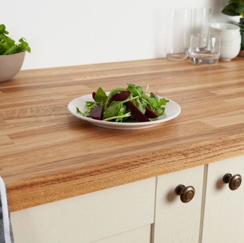 Farmhouse oak kitchen worktop - farmhouse,