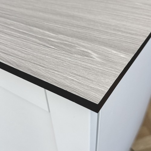 Sale white grey oak compact - grey,