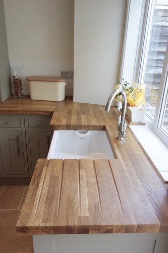 Solid oak wood worktop 2m - oak,